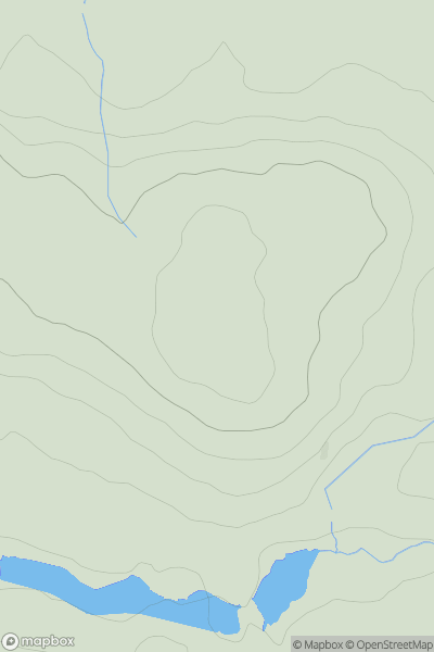 Thumbnail image for Golden Hill [South-West Wales] showing contour plot for surrounding peak